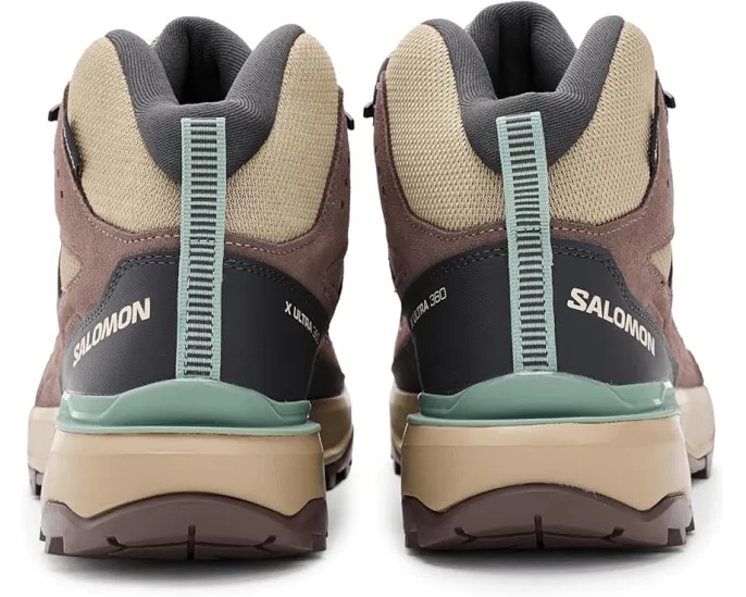 Трекинговые кроссовки Salomon X Ultra 360 Leather Mid с мембраной Gore-tex