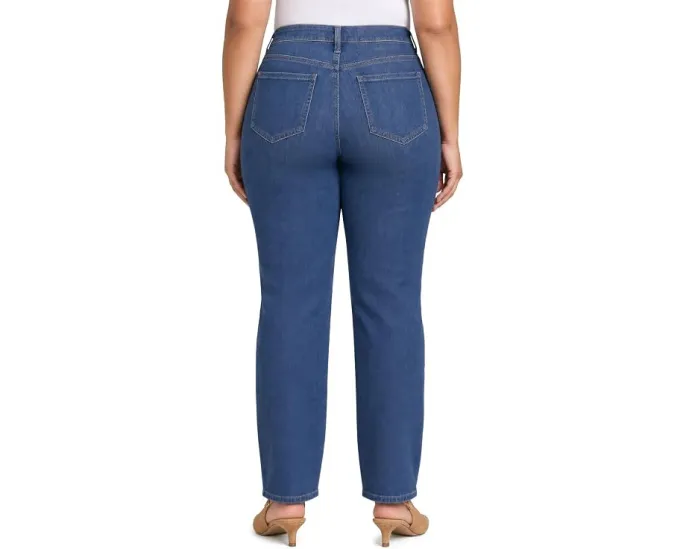 NYDJ Marilyn Plus Size прямые джинсы с эффектом стройности