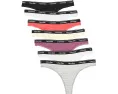 Трусы-стринги Calvin Klein Underwear Icon Logo 7 шт с фирменной резинкой