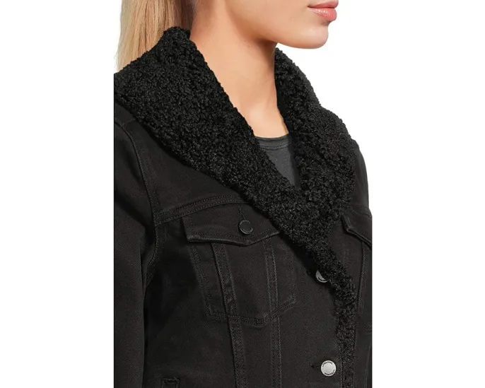 Джинсовая куртка Liverpool Los Angeles с воротником из шерпи