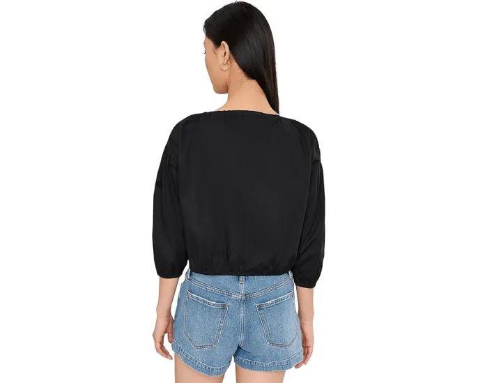 Блуза CeCe с длинным рукавом и спущенным плечом в стиле бабл