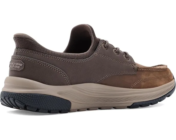 SKECHERS Meroe Ollie мужские слипоны из кожи с памятью формы