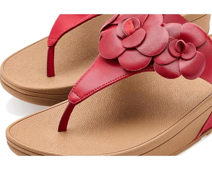 Сандалии FitFlop Lulu Flower с ремешком между пальцев и цветочным декором