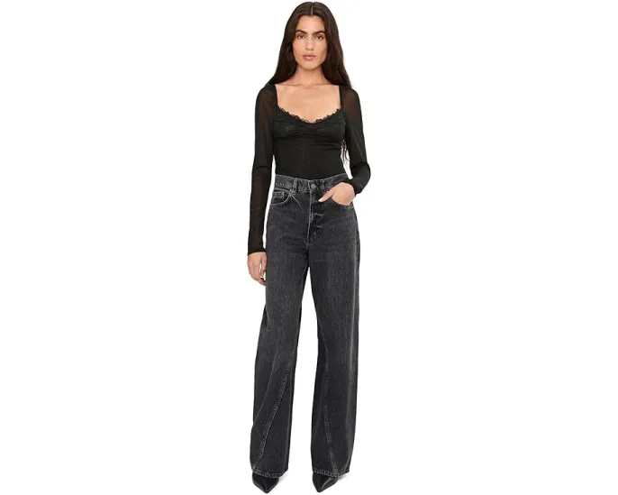 Боди Suddenly Fine с кружевными вставками от Free People