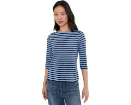 Футболка NIC+ZOE с рукавом 3/4 и полосками в стиле лодочки