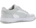 Кроссовки Puma Rebound Slam Lo Shoes с кожаным верхом в сером и белом цветах