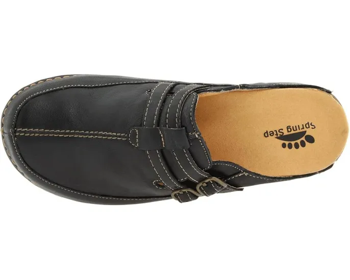 Клоги Spring Step Happy из премиальной кожи с регулируемыми пряжками