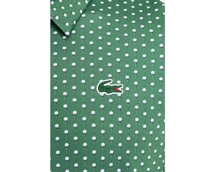 Lacoste поло для гольфа с принтом и технологией Ultra Dry