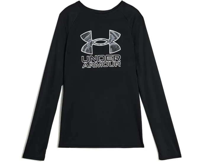 Футболка Under Armour Tech Hybrid Print с длинным рукавом для детей