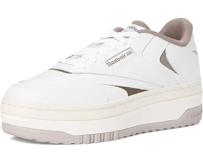 Кроссовки Reebok Club C Extra с платформенной подошвой и кожаным верхом