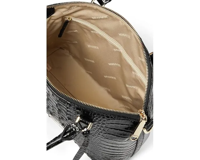 Сумка Brahmin Duxbury Satchel из текстурированной кожи с регулируемым ремнем