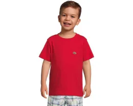 Футболка Lacoste Kids Core Tee из хлопка с вышитым крокодилом