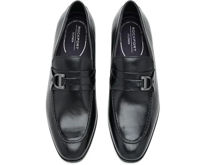 Лоферы Rockport Carlo из черной кожи с металлической деталью