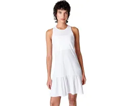 Короткое платье Sweaty Betty Explorer Club с открытой спиной и ярусами