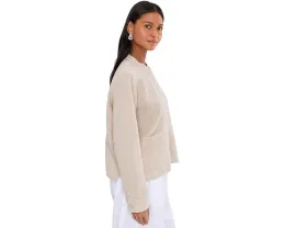 Куртка Eileen Fisher с воротником стойкой из двойного органического хлопка