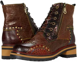 Ботинки L'Artiste by Spring Step Rugup с ручной росписью и декоративными элементами