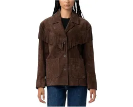 Блейзер Blank NYC из натуральной замши с бахромой