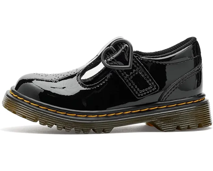 Туфли T-bar Dr. Martens Polley II T для малышей с перфорацией