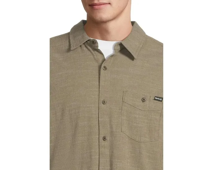 Рубашка Hurley One And Only Slub с длинным рукавом и карманом