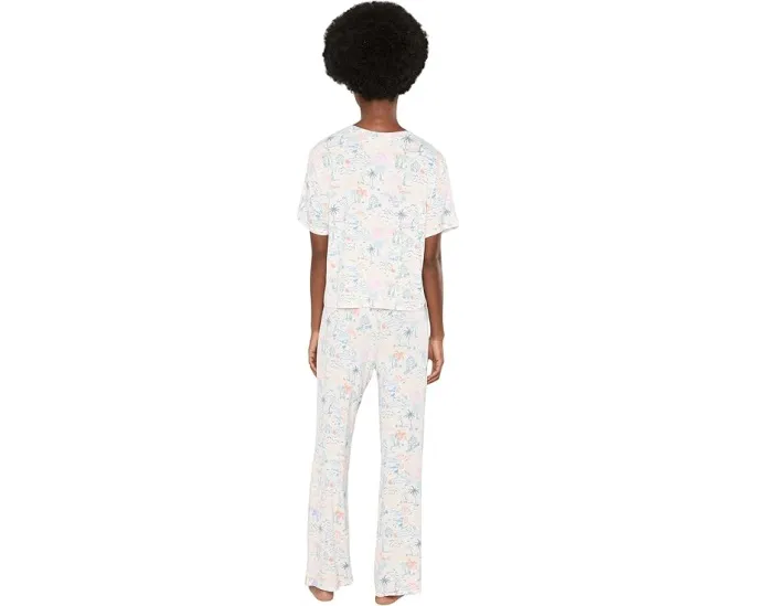 Комплект футболки и брюк All American Tee Pants Set HONEYDEW с листовым принтом