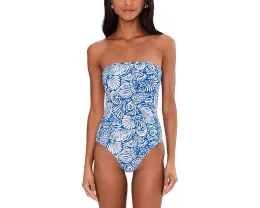 Цельный купальник Seafolly C Shells DD Bandeau со съемными бретелями и косточками