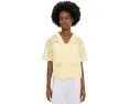 Повседневная рубашка с отложным воротником и коротким рукавом Vince Camuto Lemon Cream