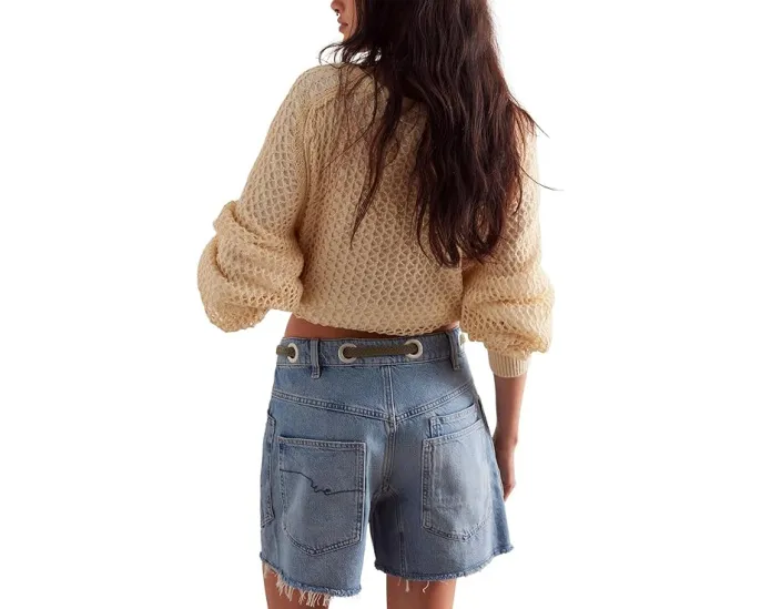 Шорты Free People Moxie с низкой посадкой и широким кроем