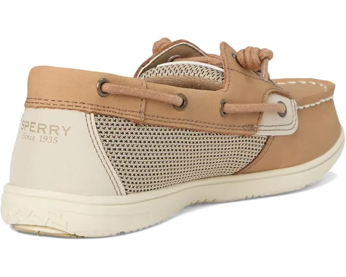 Детские лоферы Sperry Kids Shoresider 3-Eye с текстильным верхом и системой шнуровки 360°
