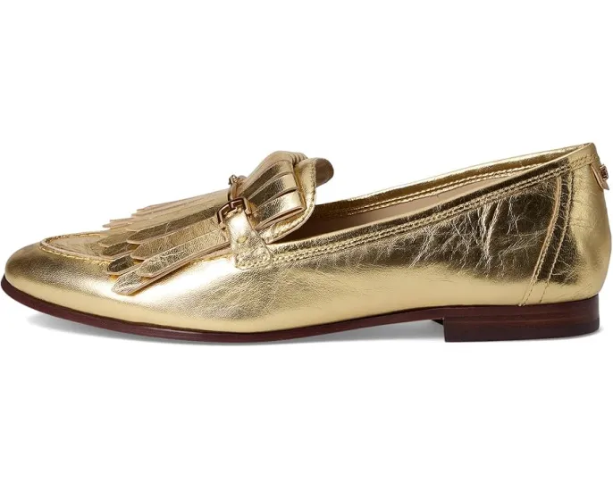 Лоферы Sam Edelman Liz из состаренной кожи с килти и металлической пряжкой