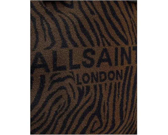 Сумка-тоут AllSaints Izzy Zebra East/West из полиэстера с принтом зебра