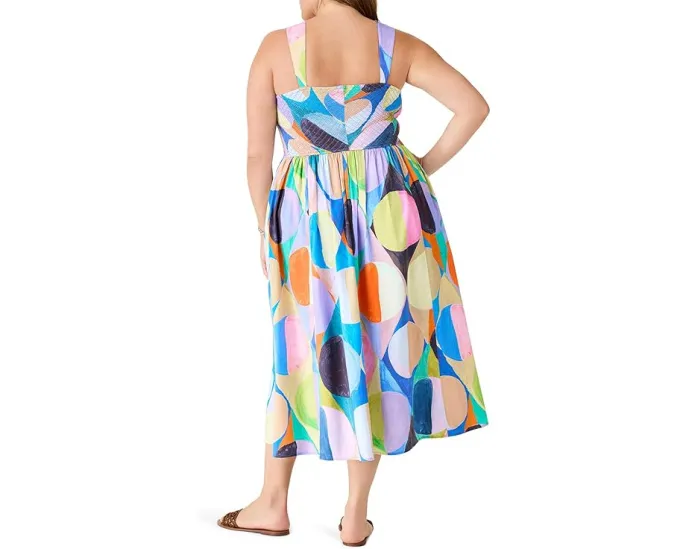 Платье макси NIC+ZOE Plus Size Social Circles Sarah в горошек