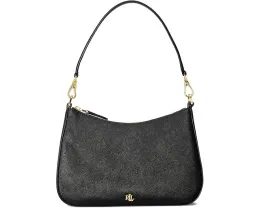 Lauren Ralph Lauren Кожаная сумка через плечо среднего размера Danni с решетчатой фактурой