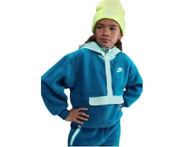 Детское худи Nike Kids Club Fleece с молнией на четверть и свободным кроем