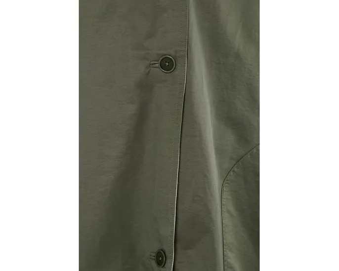 Двустороннее пальто с капюшоном из хлопка и нейлона Eileen Fisher