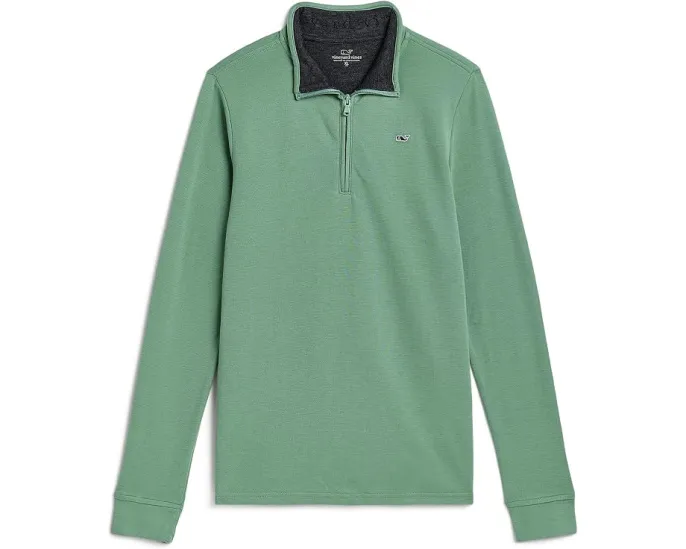 Vineyard Vines детский полузамок Saltwater 1/4 Zip с вышивкой