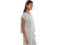 Топ с круглым вырезом Eileen Fisher Striped Organic Linen Sheen Round Neck Top из полосатого льна