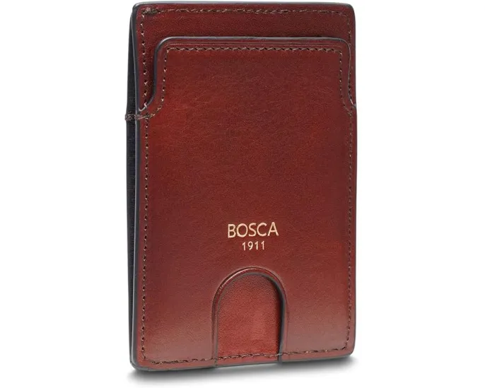 Тонкий картхолдер Bosca Old Leather из итальянской кожи