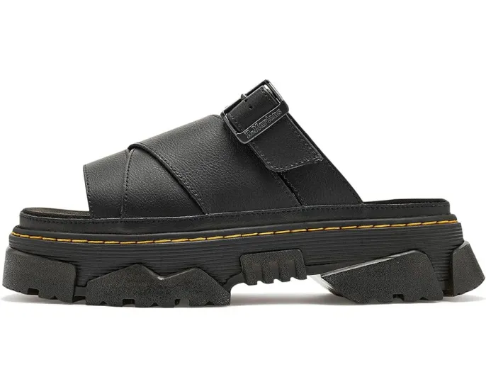 Сланцы Dr. Martens Mattison с круглым носком и пряжкой на платформе