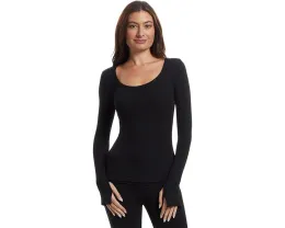 Лонгслив из ультрамягкого ребристого трикотажа Barefoot Dreams