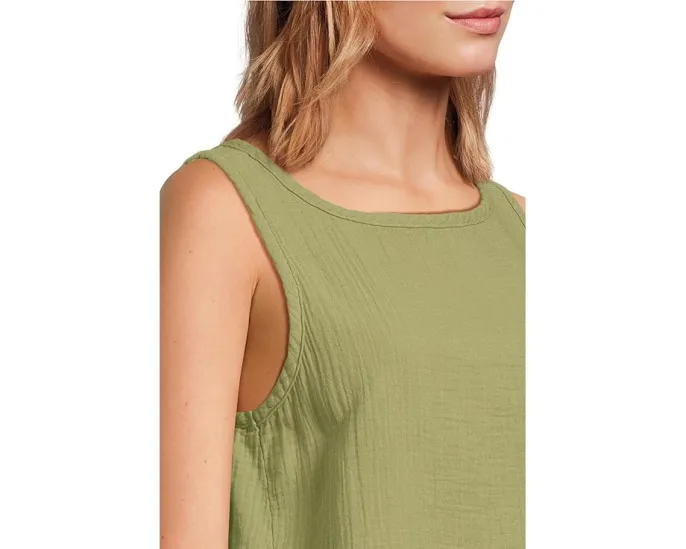 Длинный топ Mod-o-doc с круглым вырезом и асимметричным подолом