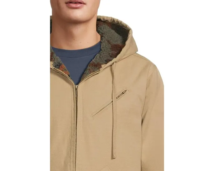 Куртка RVCA Sonora с капюшоном на молнии и подкладкой из шерпи