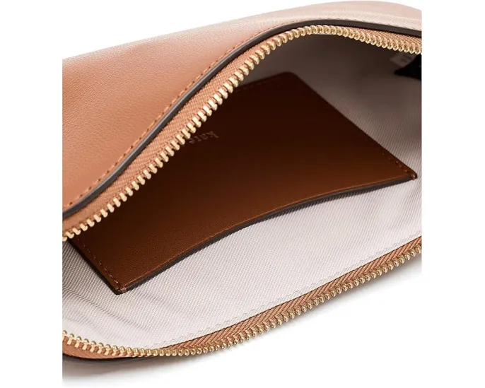 Средний ристреп Halo из мелкозернистой кожи с молнией Kate Spade New York
