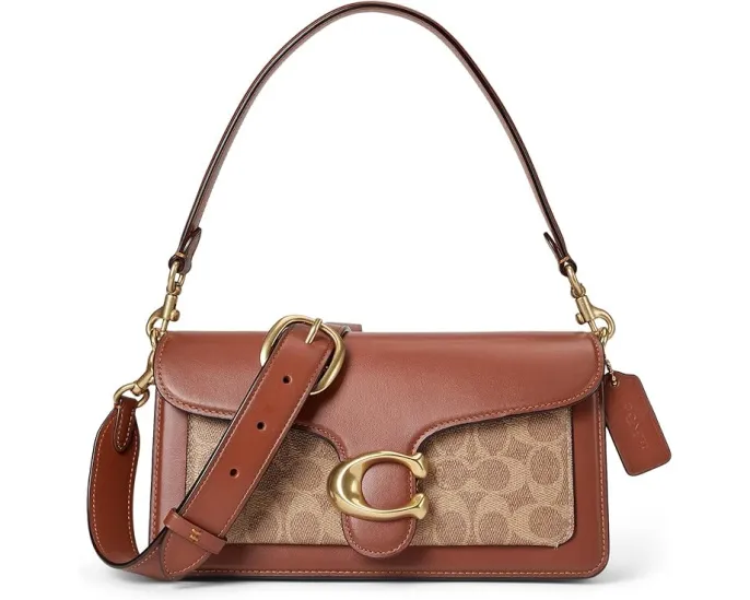 Плечевая сумка COACH Coated Canvas Signature Tabby 26