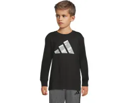 Детская футболка adidas с длинным рукавом и логотипом в стиле Halftone Camo