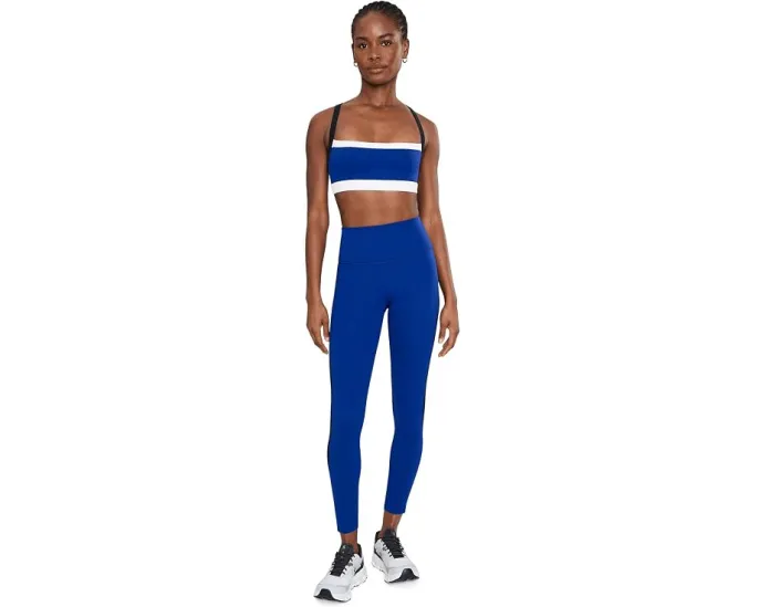 Леггинсы Splits59 Clare High Waist Rigor 7/8 с высокой талией и контрастной полосой