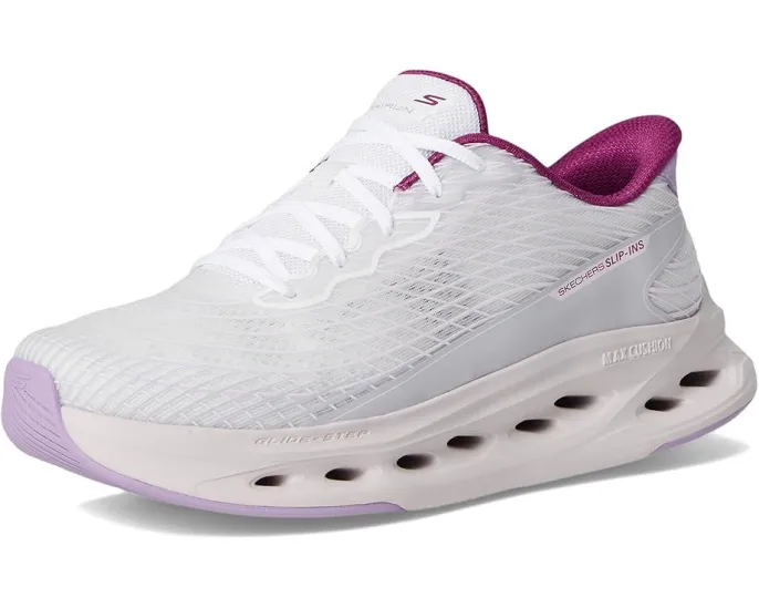 Кроссовки SKECHERS Max Cushioning Glide Step Sapphire Hands Free Slip-Ins с подошвой Goodyear
