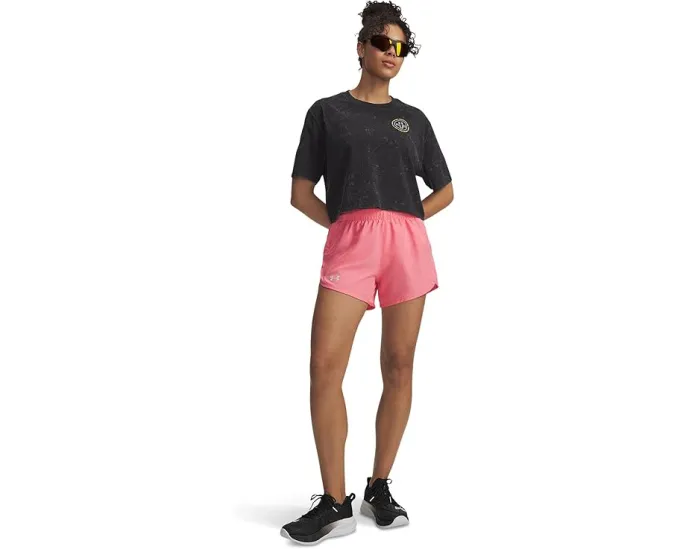 Шорты Under Armour Fly By с вентилируемыми вставками и встроенными трусами