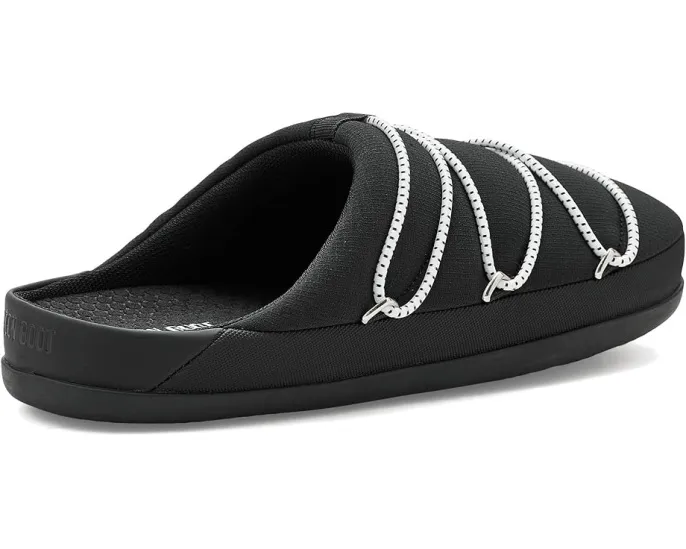 MOON BOOT Soft Slipper мягкие тапочки с гладкой кожей и удобной стелькой