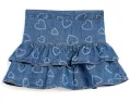 Джинсовая юбка-шорты Hearts Denim Skort от abercrombie kids для детей старшего возраста