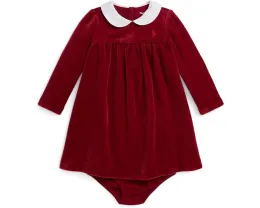 Вельюровое платье с панталончиками Polo Ralph Lauren Kids для младенцев